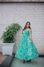 Load image into Gallery viewer, Women’s Summer Sleeveless Floral Print Maxi Dress – Elegant Casual Outfit for Parties, Vacations & Daily Wear