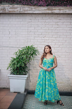 Load image into Gallery viewer, Women’s Summer Sleeveless Floral Print Maxi Dress – Elegant Casual Outfit for Parties, Vacations &amp; Daily Wear
