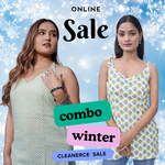 Load image into Gallery viewer, Floral  full sleeve shape V nack-Printed Tops set of 2 combo pack
